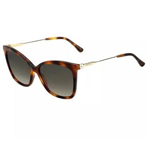 NWT [Jimmy Choo] OLYE Women’s Sunglasses Havana with Case